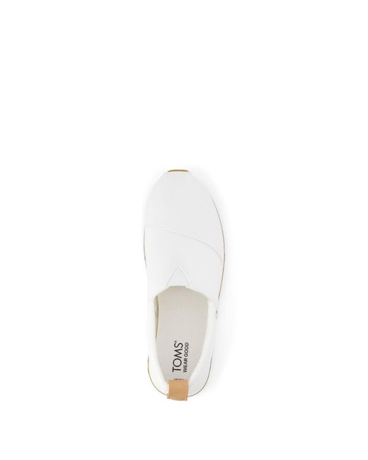 TOMS White Alpargata Resident 2.0 Trainers Size 3.5