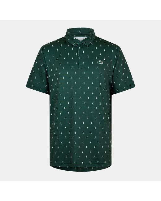 Lacoste Green Short-Sleeve Performance Polo Shirt for men