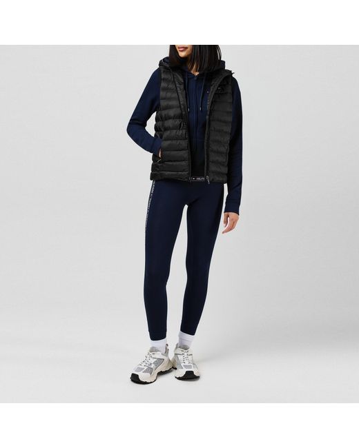 Tommy Hilfiger Black Heritage Low Down Duck Down Detachable Hood Sleeveless Short Puffer Jacket