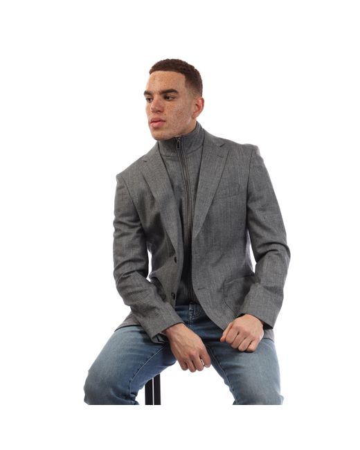 Boss Gray H Hutson Bib Formal for men