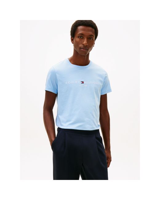 Tommy Hilfiger Blue Short-Sleeved T-Shirt for men
