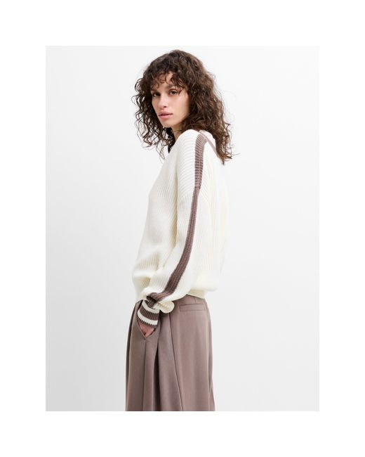 French Connection White Crew Neck Jumper