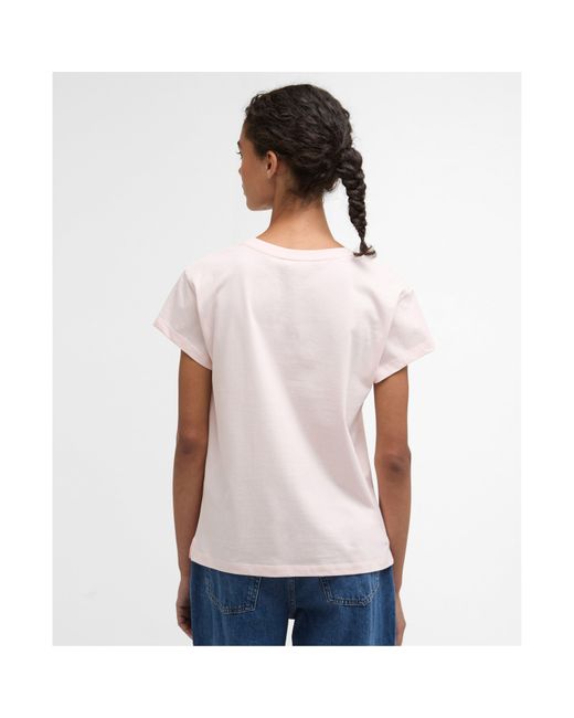 Barbour Pink Hartland T-Shirt