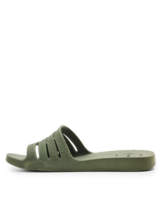 Havaianas Green Slide Flip Flops