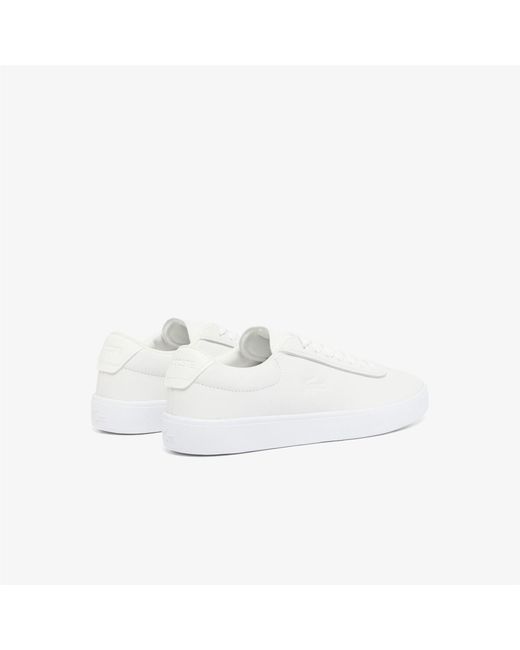 Lacoste White Baseshot Evo Trainers