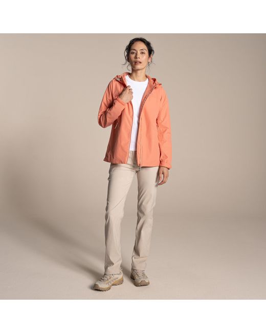Craghoppers Orange Solla Waterproof Lightweight Jacket