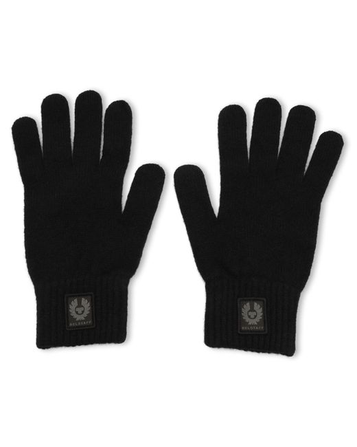 Belstaff Black Dock Knitted Gloves