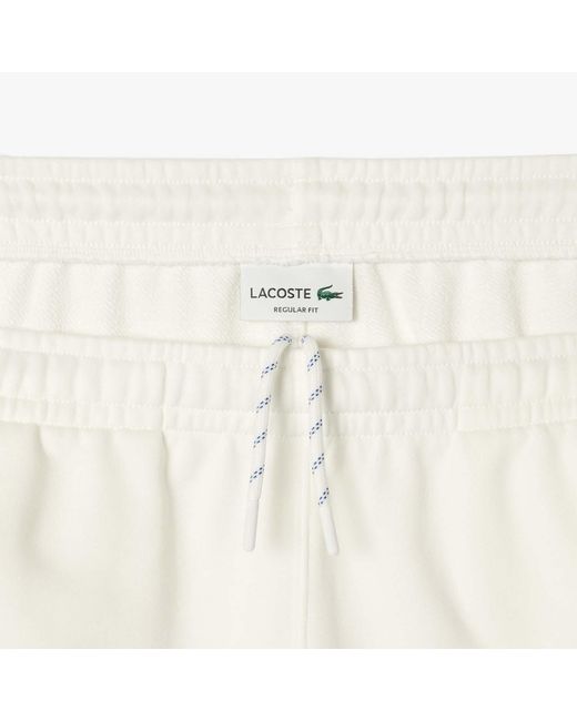 Lacoste White Regular-fit Sweatpants for men