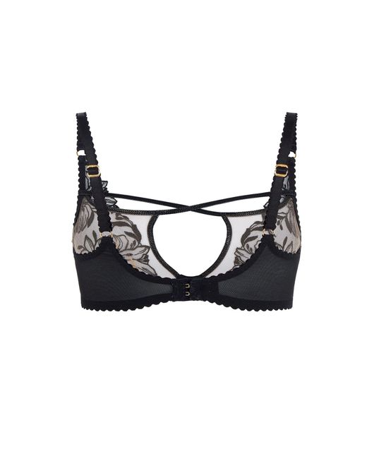 Agent Provocateur Black Ozella Plunge Underwired Bra