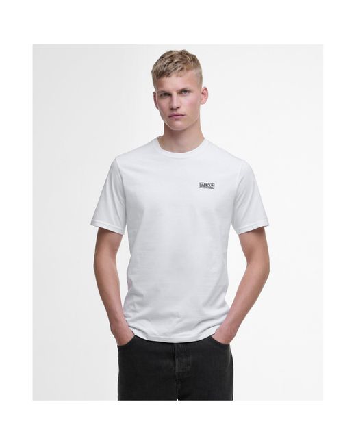 Barbour White Small Logo T-Shirt for men