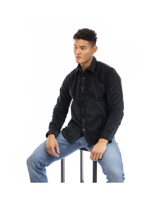 Peter Werth Black Crawford Long Sleeve Shirt for men