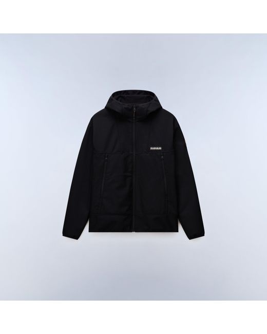 Napapijri Black Napa Biois Zip Ventilation Rain Anorak for men