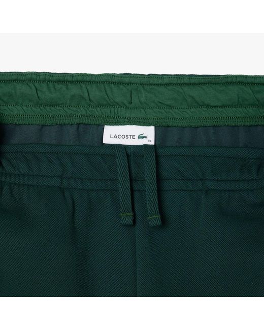Lacoste Green Piqué Sweatpants