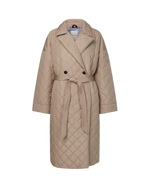 Tommy Hilfiger Natural Sorona Quilted Trench Coat