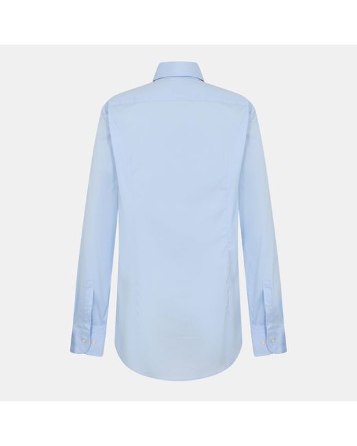 Boss Blue Slim Cotton Shirt, Slim Fit for men