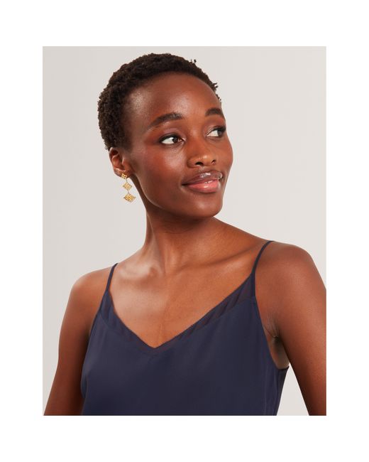 Ted Baker Blue Chiffon Woven Cami Vest
