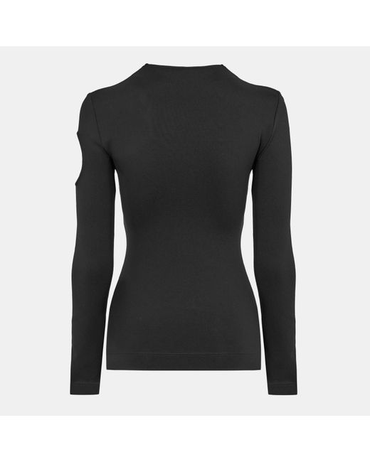 Off-White c/o Virgil Abloh Black Stretch Knitted Top