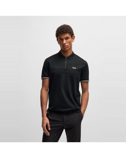 Boss Black Philix Pima Cotton Short Sleeve Polo Shirt for men