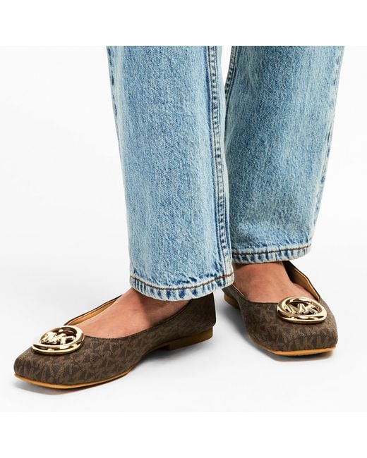 MICHAEL Michael Kors Brown Milan Ballet Pumps