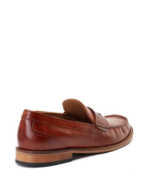 Base London Red Garfield Penny Loafer for men