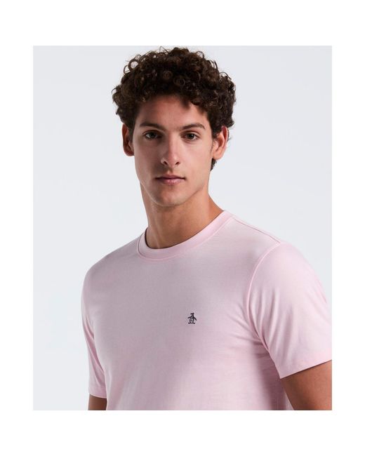 Original Penguin White Parfait Embroidered Logo T-Shirt for men