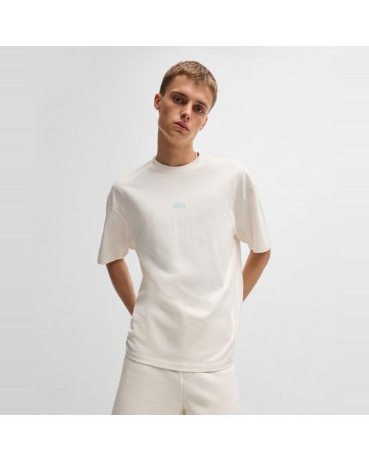 HUGO White Printed Logo Back T-Shirt With Mcmxciii Text for men