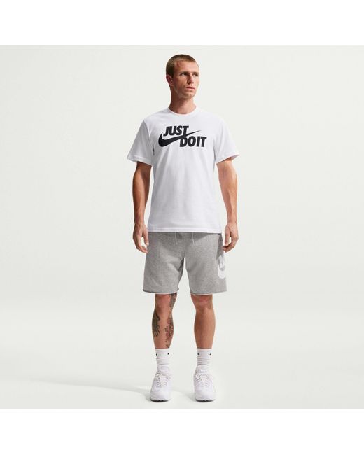 Nike White M Nsw Tee Just Do It Swoosh for men