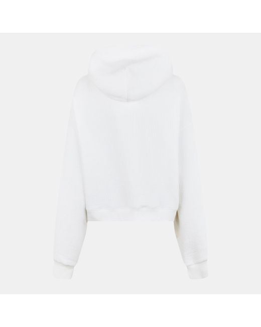 Jack Wills White Ottoman Rib Hood Ladies