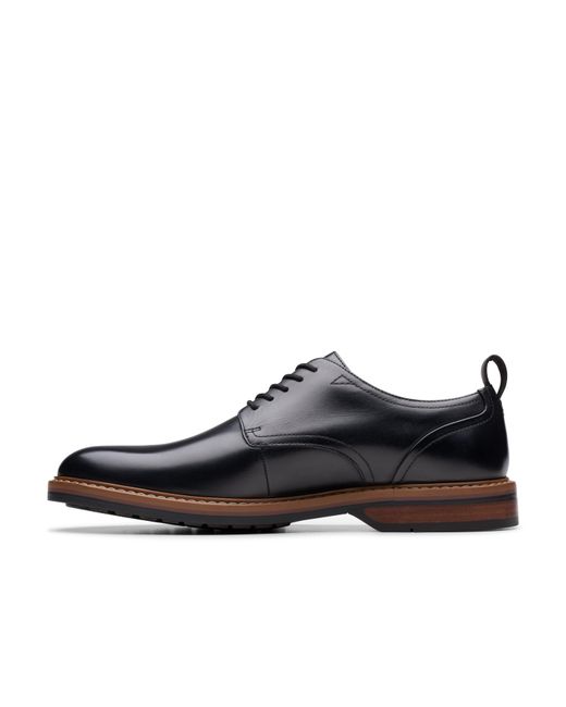 Clarks Black Derby Shoes for men