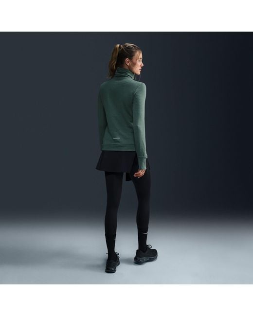 Nike Green Swift Element Long Sleeve Running Top