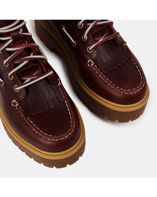 Timberland Brown Stone Street Mid Lace-Up Chukka Boots