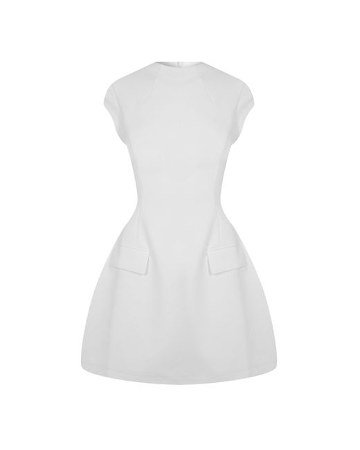 Odd Muse White Cap Sleeve Mini Dress