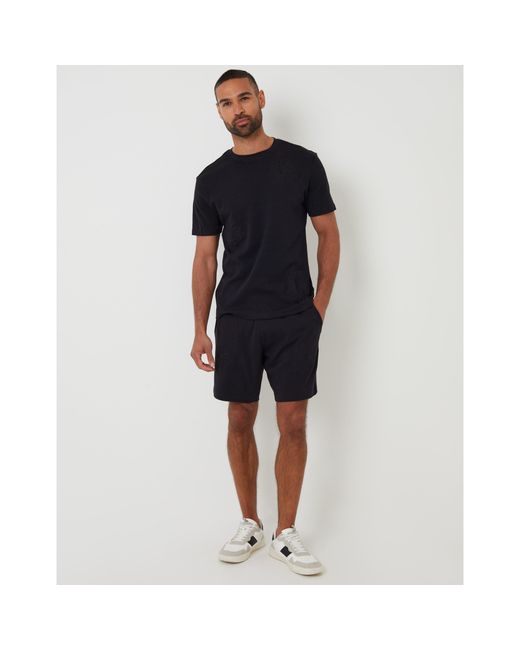 Threadbare Black Regular Fit Teewren T-Shirt for men