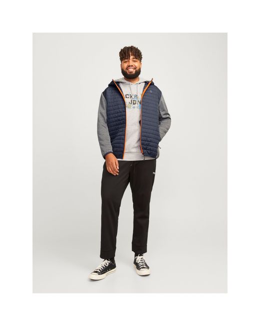 Jack & Jones Blue Lightweight Quilted Weather-Resistant Puffer Jacket for men