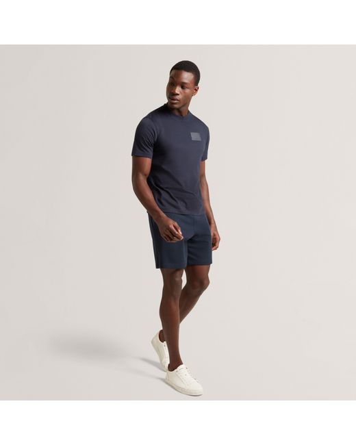 Ted Baker Blue Ss Box Logo Tee for men