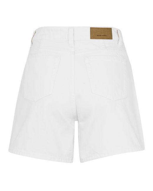 AMI White Ami Denm Shorts Ld61