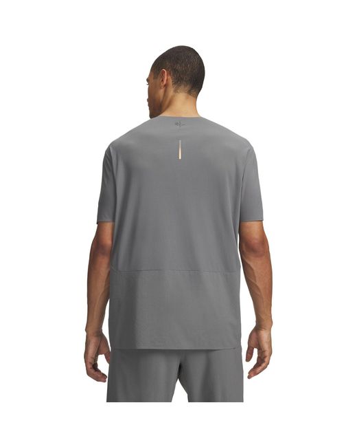 Under Armour Gray Short Sleeve Performance Running Top for men