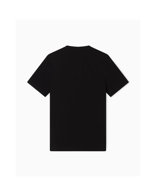 ARMANI EXCHANGE Black Regular Fit T-Shirt for men