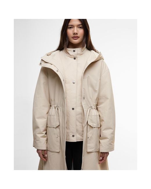 Barbour Natural Gabriella Showerproof Long Sleeve Rain Anorak