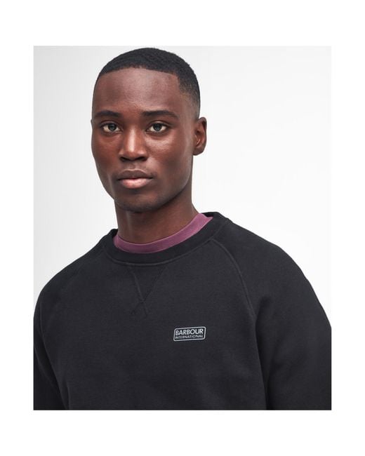 Barbour Blue Essential Sweatshirt for men