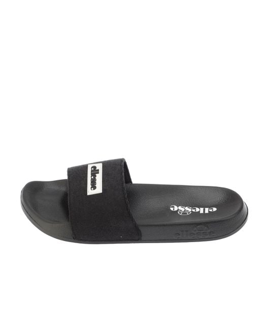 Ellesse Black Laxxes Water Resistant Pool Sliders for men