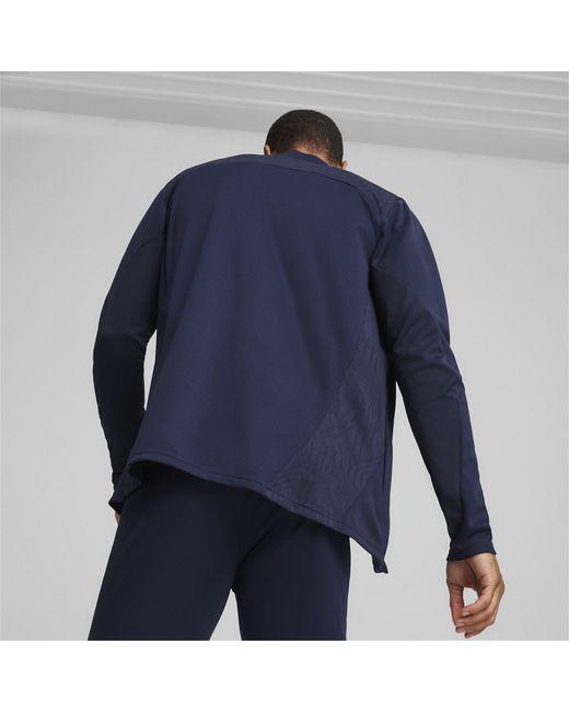 PUMA Blue Performance Moisture-Wicking Training Jacket for men