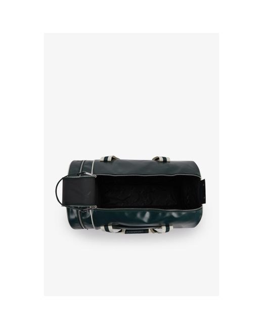 Fred Perry Green Classic Barrel Bag for men