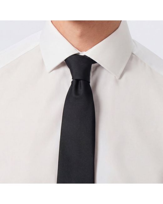 Twisted Tailor Black Ellroy Plain Tie for men