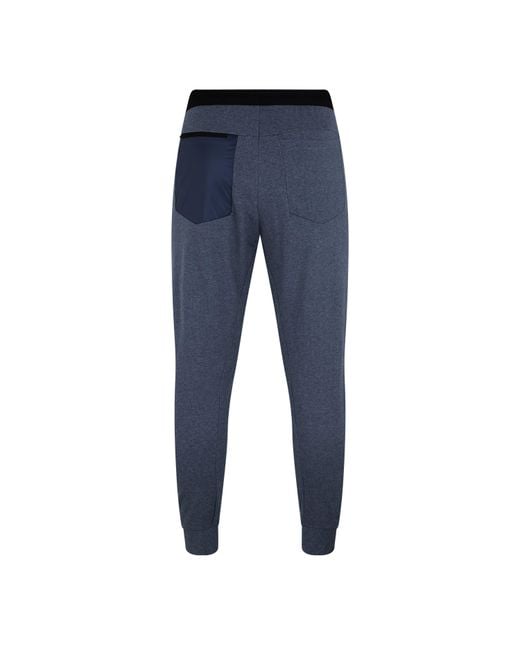 Salewa Blue Closed Hem Jersey Joggers for men
