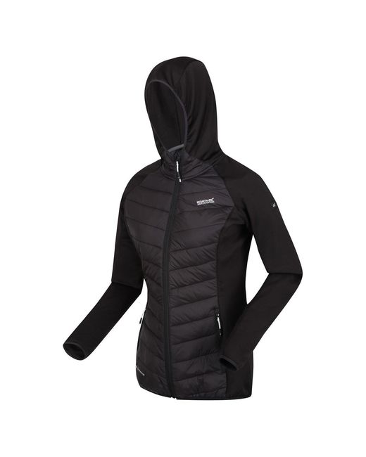 Regatta Black Andreson Water Resistant Hooded Long Sleeve Insulated Puffer Jacket