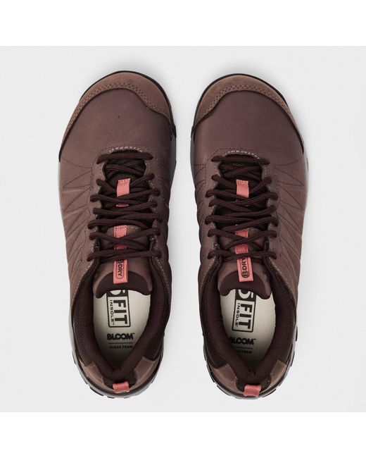 Oboz Brown Sypes Wide Leather Waterproof Hiking Shoes