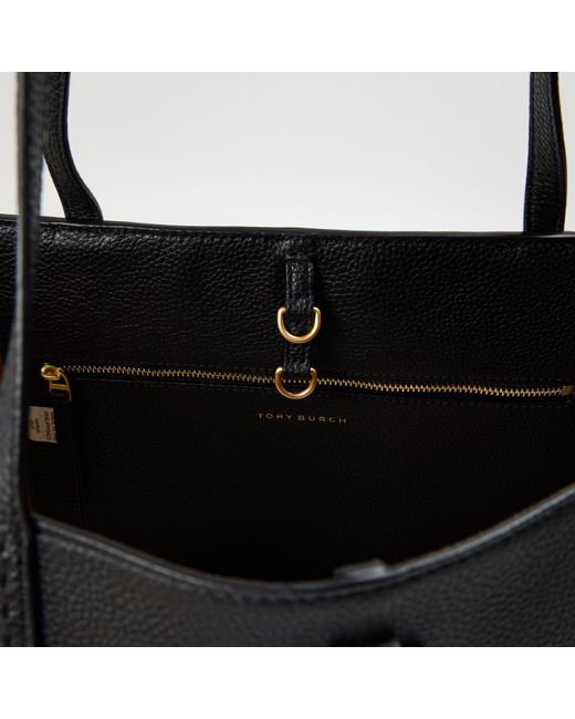 Tory Burch Black Mcgraw Tote Bag