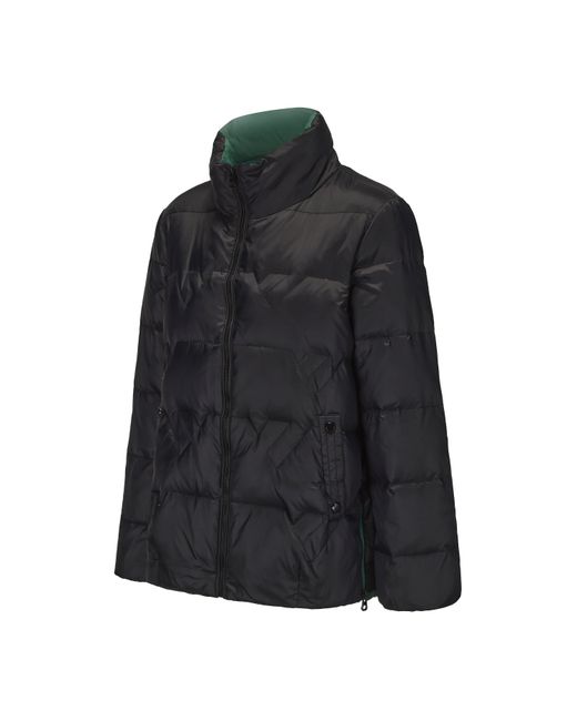 Firetrap Black Short Duck Down Funnel Neck Long Sleeve Down Jacket