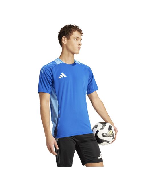 Adidas Blue Tiro 25 Competition Training T-Shirt for men